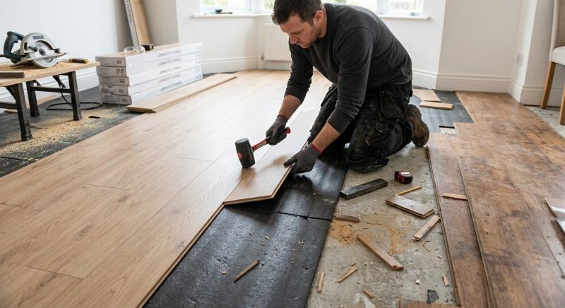 Laminate Floor Replacement in Tewksbury, MA