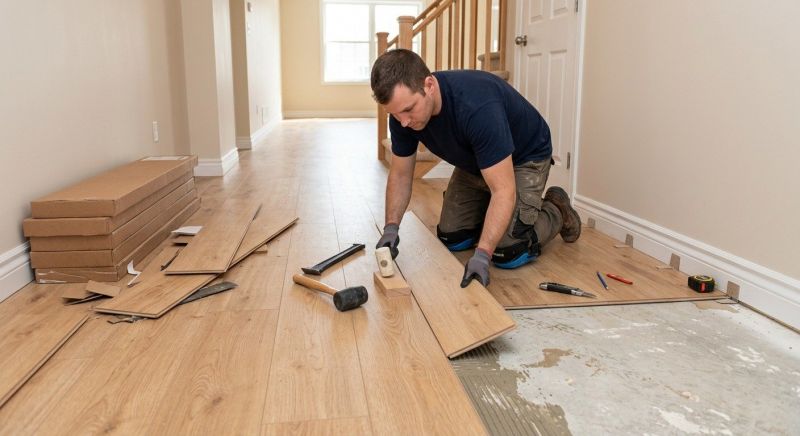 Laminate Floor Replacement in Melrose, MA