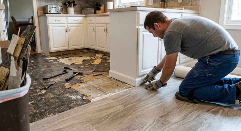Linoleum Floor Installation in Chelmsford, MA