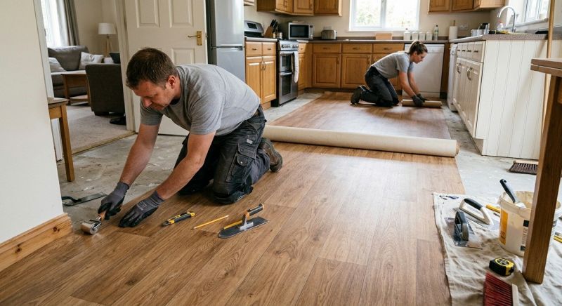 Linoleum Flooring Replacement in Tewksbury, MA