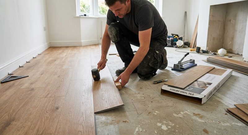Luxury Vinyl Tile Installation in Dracut, MA