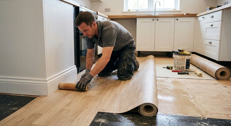 Sheet Linoleum Installation in Littleton, MA