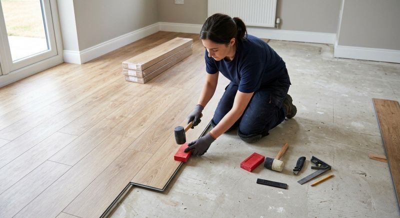 Vinyl Plank Floor Installation in Tewksbury, MA